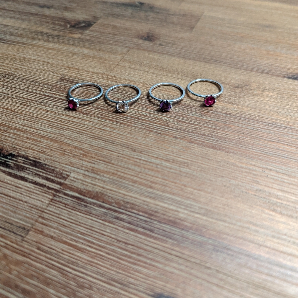 Stackable Swarovski rings - Picture 2 of 7